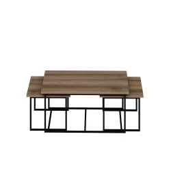 Woody Fashion Nesting Table Set | 3-Delig | 100% Melamine | Walnoot 13 Woody Fashion Nesting Table Set | 3-Delig | 100% Melamine | Walnoot -Collectie Woonkamermeubels 506MNR1221 20 204 f283