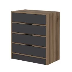 Woody Dressoir | Melamine Coating | Notelaar Antraciet -Collectie Woonkamermeubels 506MNR1518 20 206 8f74