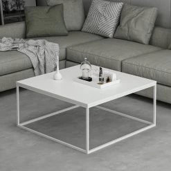 Moderne Witte Salontafel - Woody Fashion 90x42x90 -Collectie Woonkamermeubels 506MNR3423 20 202 b7ec