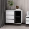 1-lades Woody Fashion Dressoir Wit 90x85x45cm