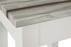 Bijzettafeltje Marik 30x30cm - Hoogglans Wit/grijs -Collectie Woonkamermeubels 51144 detail b2cf