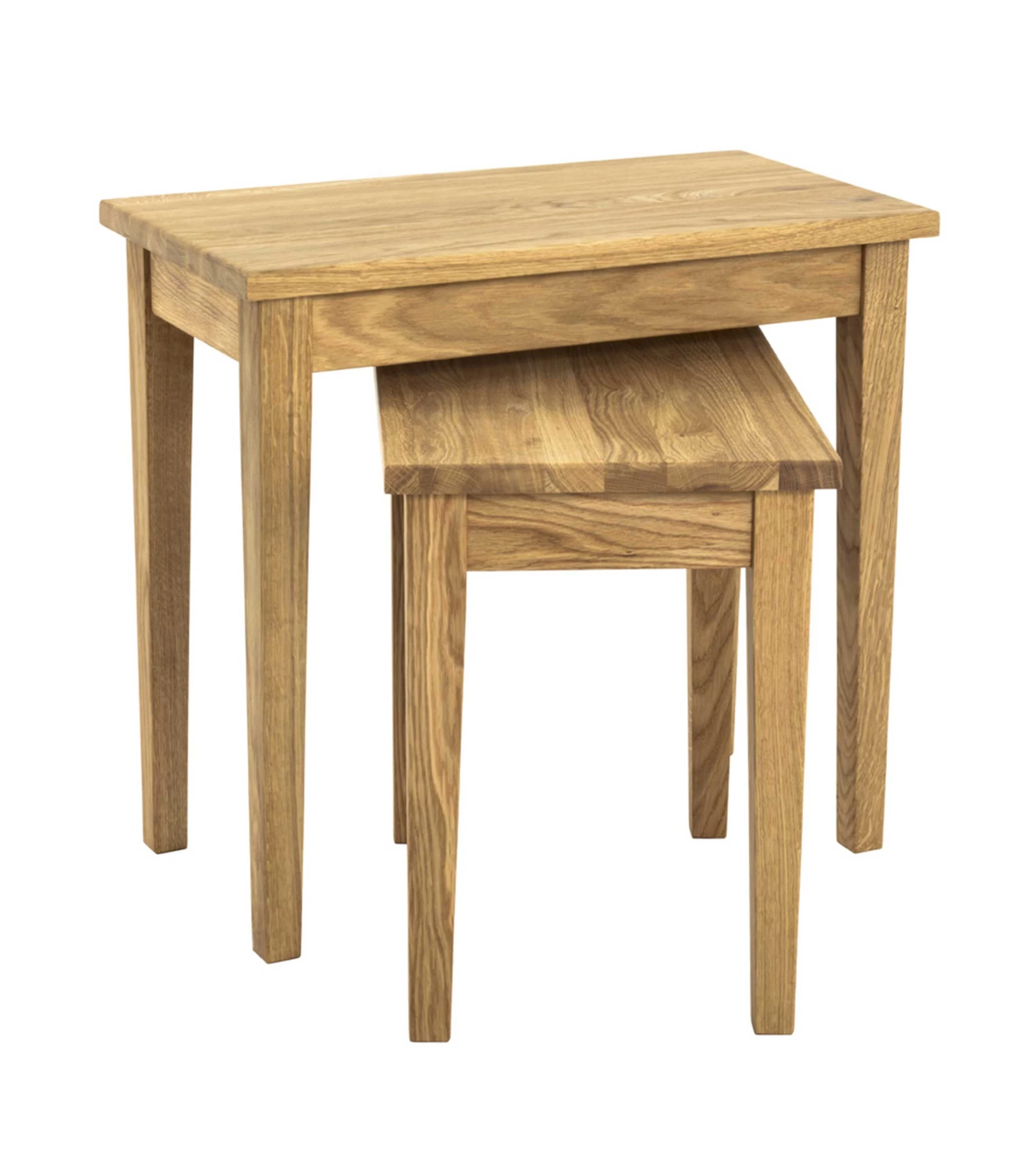 Bijzettafel Samuel Klein 43x30cm - Massieve Eik 2 Bijzettafel Samuel Klein 43x30cm - Massieve Eik - Afbeelding 2