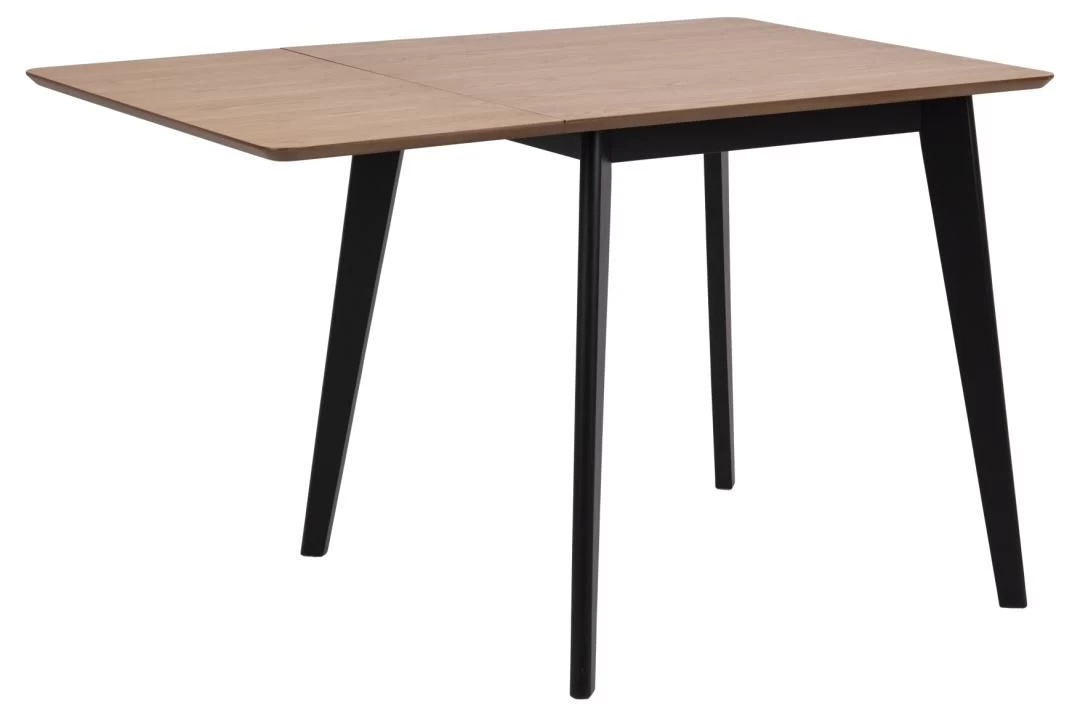 Eettafel Rover 80/120x80 - Eik/zwart 2 Eettafel Rover 80/120x80 - Eik/zwart - Afbeelding 2