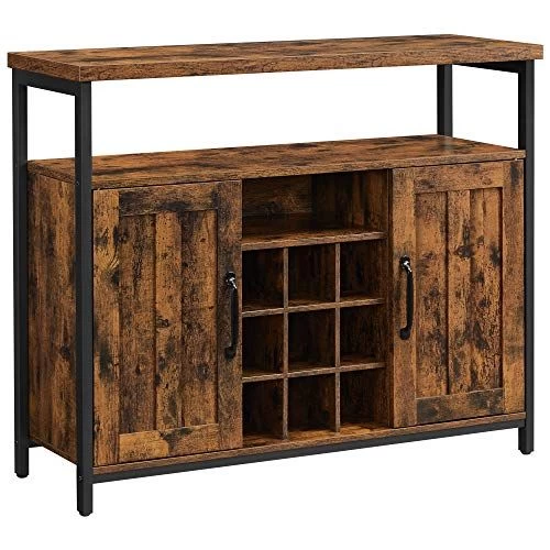 Rustiek Industrieel Dressoir En Buffettafel - Bruin En Zwart Opbergmeubel' 7 Rustiek Industrieel Dressoir En Buffettafel - Bruin En Zwart Opbergmeubel' - Afbeelding 7