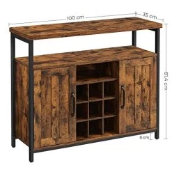 Rustiek Industrieel Dressoir En Buffettafel - Bruin En Zwart Opbergmeubel' 12 Rustiek Industrieel Dressoir En Buffettafel - Bruin En Zwart Opbergmeubel' -Collectie Woonkamermeubels 51kZ5 oBY8L. SL500 fbc6