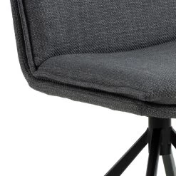 Eetkamerstoel Flynn - 4-Sterren Onderstel, Draaibaar En Met Rits - Donkergrijs -Collectie Woonkamermeubels 527FCBD2 475D 49FC B2EA 2F2668698C4D 2424