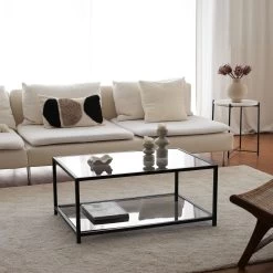 Locelso Salontafel | 4mm Gehard Glas En Metalen Frame | Fume Zwart 18 Locelso Salontafel | 4mm Gehard Glas En Metalen Frame | Fume Zwart -Collectie Woonkamermeubels 552NOS1406 20 203 5183