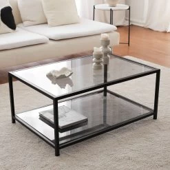 Locelso Salontafel | 4mm Gehard Glas En Metalen Frame | Fume Zwart 16 Locelso Salontafel | 4mm Gehard Glas En Metalen Frame | Fume Zwart -Collectie Woonkamermeubels 552NOS1406 20 205 177b