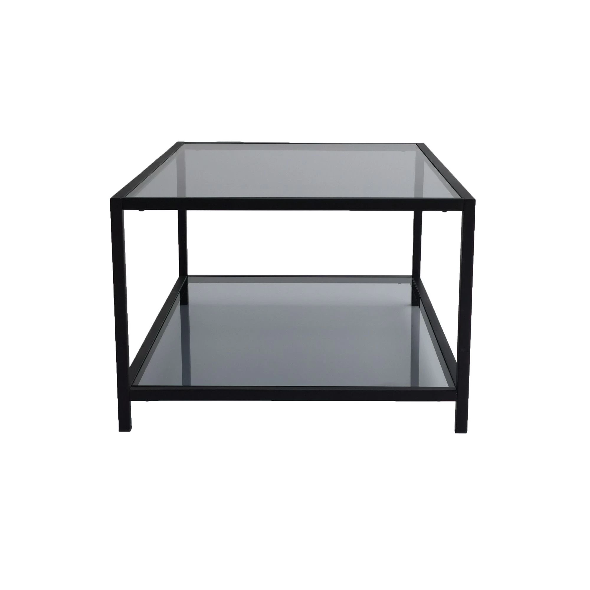 Locelso Salontafel | 4mm Gehard Glas En Metalen Frame | Fume Zwart 6 Locelso Salontafel | 4mm Gehard Glas En Metalen Frame | Fume Zwart - Afbeelding 6
