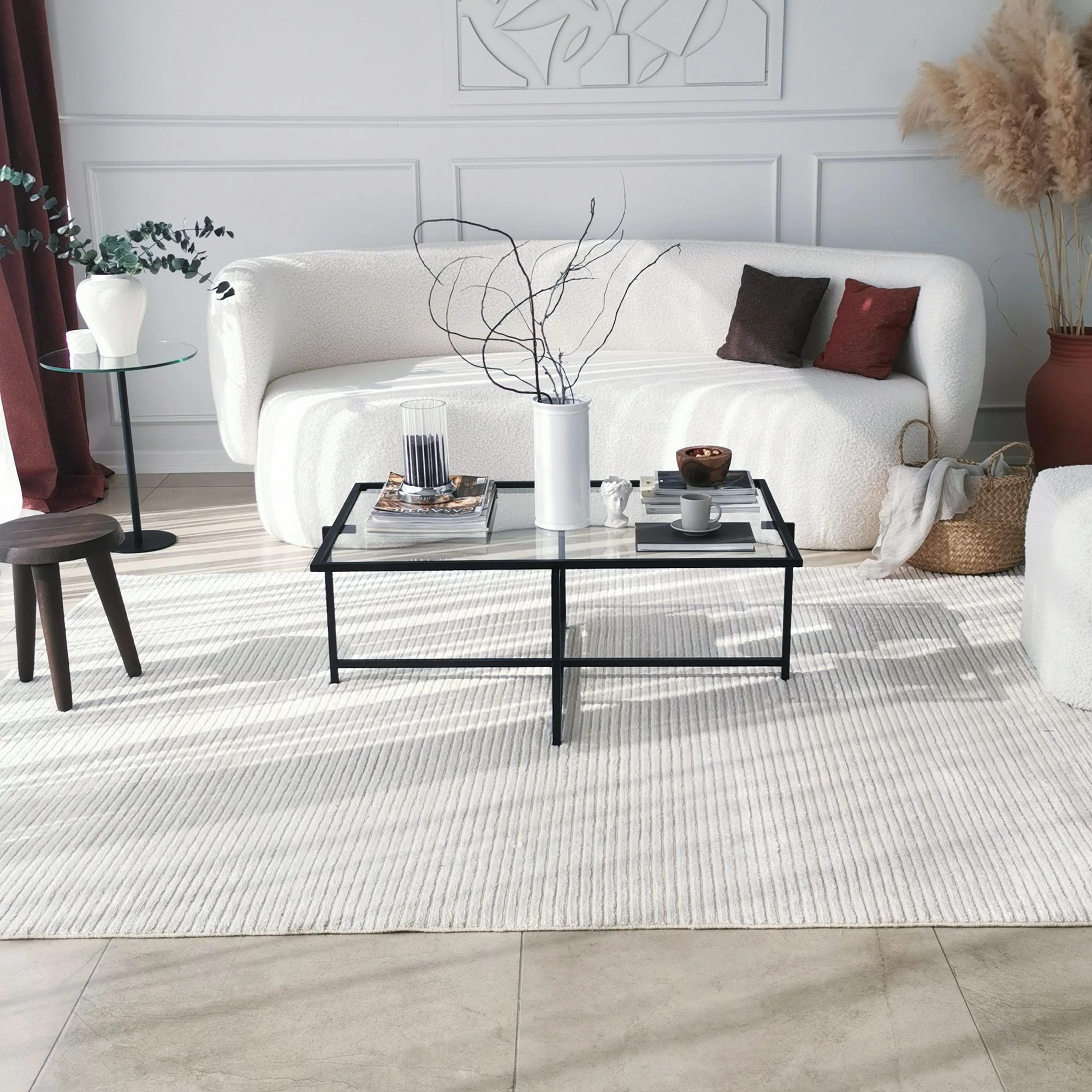 Locelso Salontafel | Gehard Glas | Metalen Poten | Zwart 12 Locelso Salontafel | Gehard Glas | Metalen Poten | Zwart - Afbeelding 12