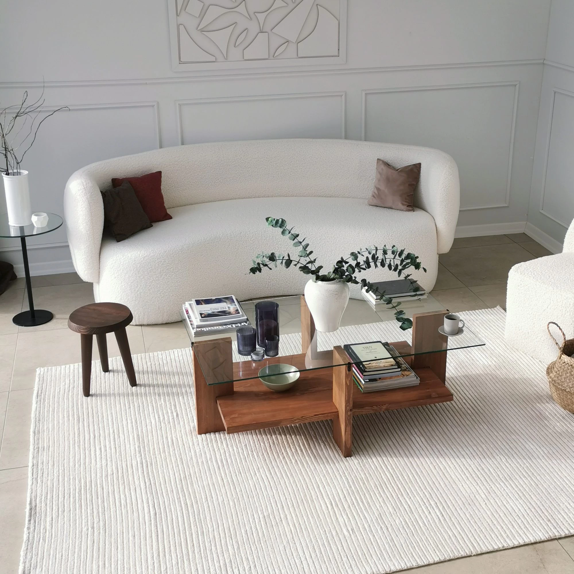 Locelso Salontafel | Massief Houten Frame | Gehard Glas | 105x40x60cm | Houten 7 Locelso Salontafel | Massief Houten Frame | Gehard Glas | 105x40x60cm | Houten - Afbeelding 7