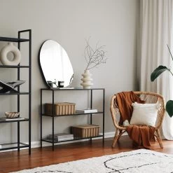 Locelso 100% Commode Van Gehard Glas | 100% Metalen Frame | Zwarte Kleur 19 Locelso 100% Commode Van Gehard Glas | 100% Metalen Frame | Zwarte Kleur -Collectie Woonkamermeubels 552NOS1902 20 202 1377