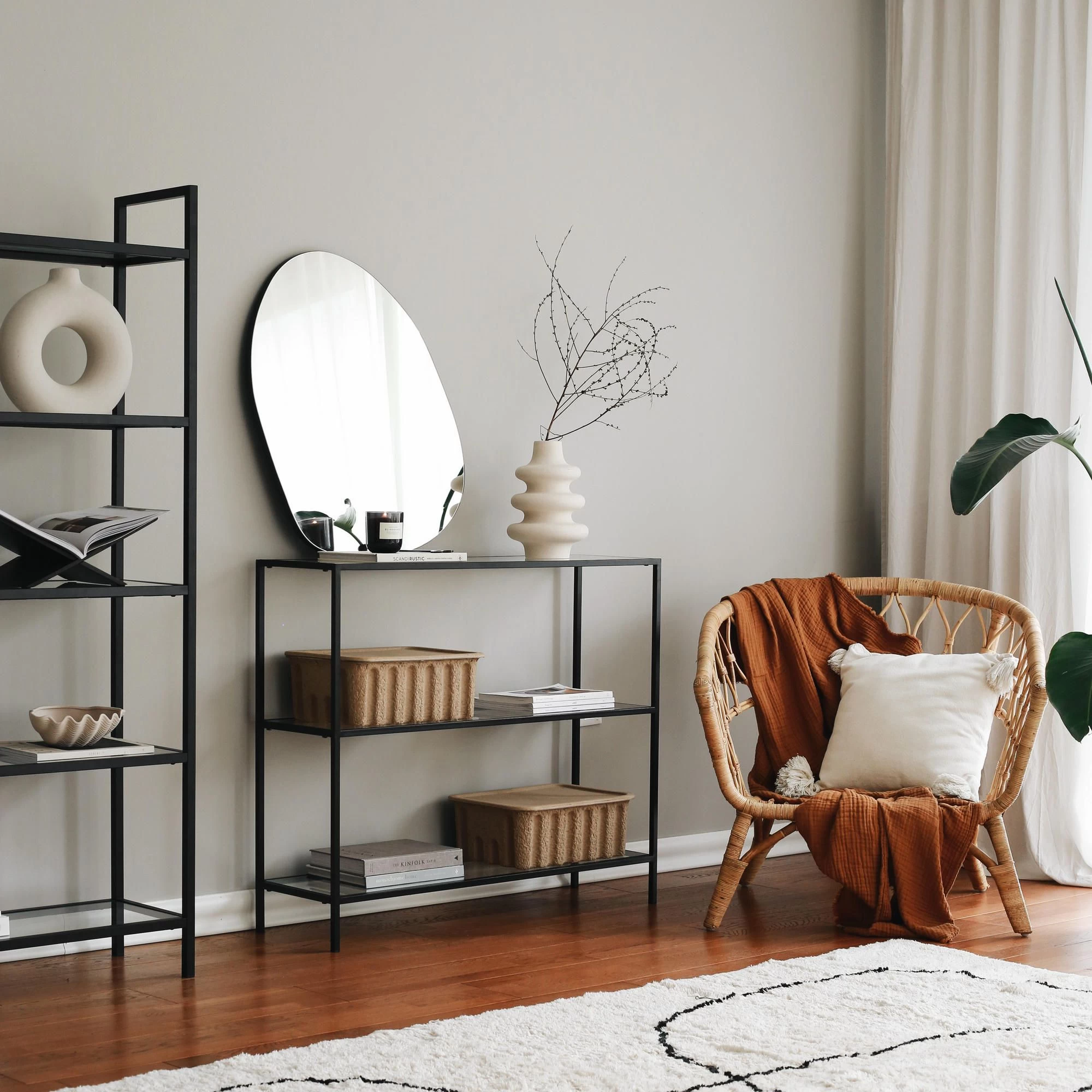 Locelso 100% Commode Van Gehard Glas | 100% Metalen Frame | Zwarte Kleur 10 Locelso 100% Commode Van Gehard Glas | 100% Metalen Frame | Zwarte Kleur - Afbeelding 10