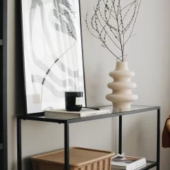 Locelso 100% Commode Van Gehard Glas | 100% Metalen Frame | Zwarte Kleur 16 Locelso 100% Commode Van Gehard Glas | 100% Metalen Frame | Zwarte Kleur -Collectie Woonkamermeubels 552NOS1902 20 205 b468