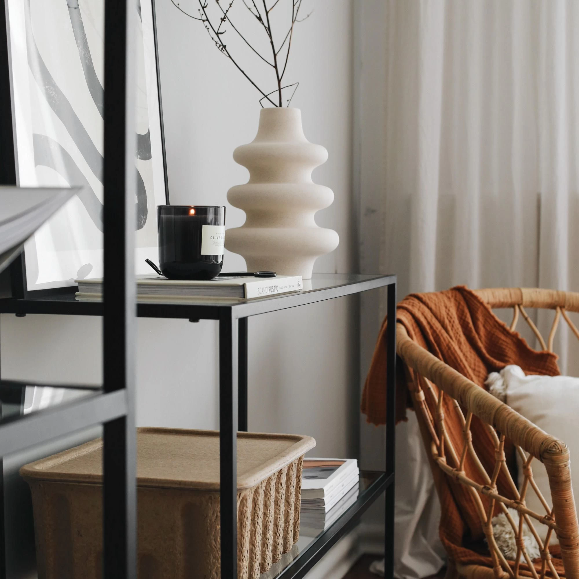 Locelso 100% Commode Van Gehard Glas | 100% Metalen Frame | Zwarte Kleur 6 Locelso 100% Commode Van Gehard Glas | 100% Metalen Frame | Zwarte Kleur - Afbeelding 6