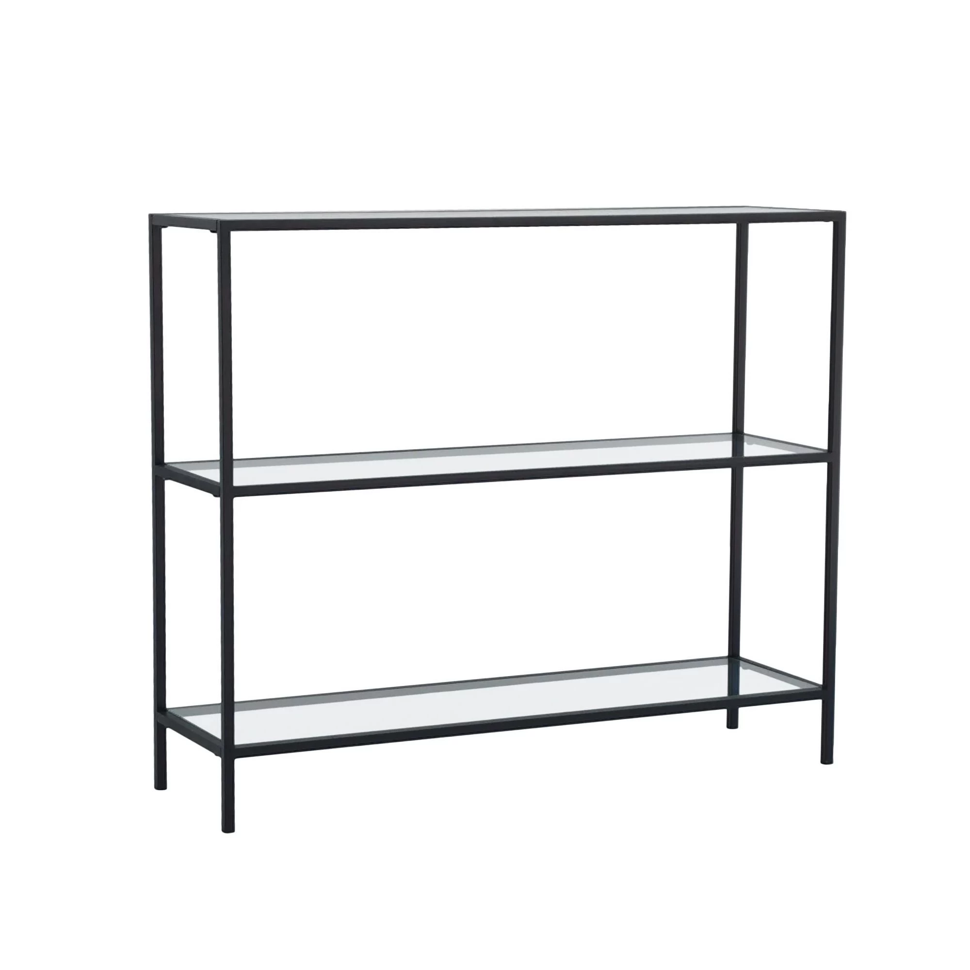 Locelso 100% Commode Van Gehard Glas | 100% Metalen Frame | Zwarte Kleur 3 Locelso 100% Commode Van Gehard Glas | 100% Metalen Frame | Zwarte Kleur - Afbeelding 3