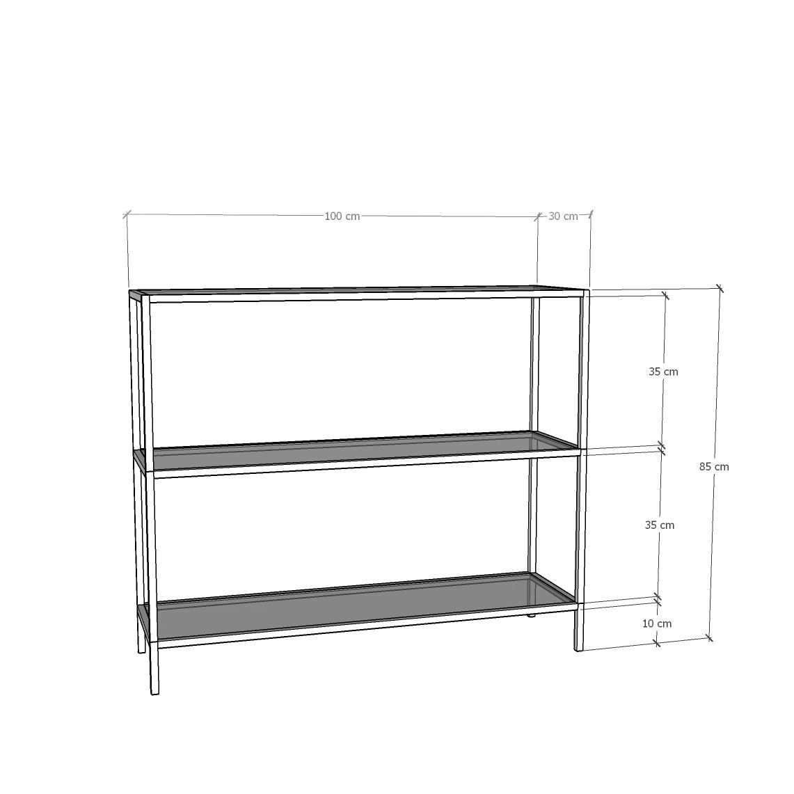 Locelso Dressoir | 100% Gehard Glas | 4mm Dik | 100% Metalen Frame | Goudkleur 2 Locelso Dressoir | 100% Gehard Glas | 4mm Dik | 100% Metalen Frame | Goudkleur - Afbeelding 2