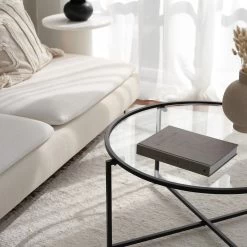 Locelso Salontafel | 100% Gehard Glas | Mat Zwart -Collectie Woonkamermeubels 552NOS2220 20 204 6dcd