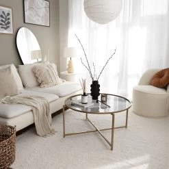 Locelso Salontafel | Gehard Glas | Metalen Frame | 83x40x83 Cm | Goudgeel 15 Locelso Salontafel | Gehard Glas | Metalen Frame | 83x40x83 Cm | Goudgeel -Collectie Woonkamermeubels 552NOS2221 20 202 85aa