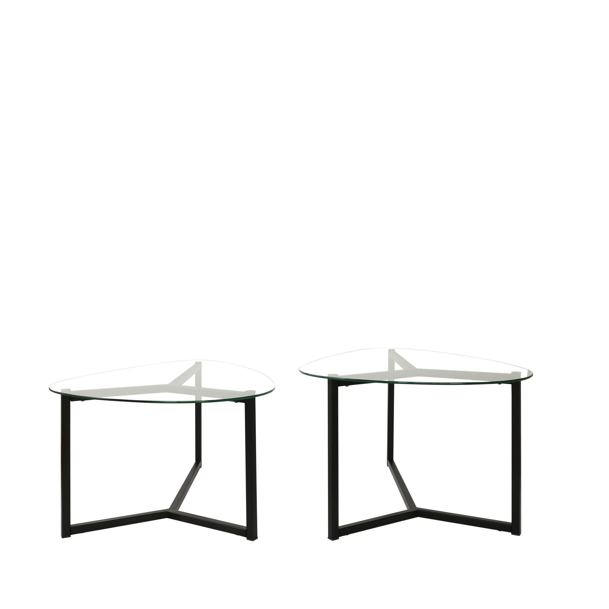 Locelso Salontafel Set | 100% Gehard Glas | 6mm Dikte | Mat Zwart 2 Locelso Salontafel Set | 100% Gehard Glas | 6mm Dikte | Mat Zwart - Afbeelding 2