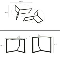 Locelso Salontafel Set | 100% Gehard Glas | 6mm Dikte | Mat Zwart 11 Locelso Salontafel Set | 100% Gehard Glas | 6mm Dikte | Mat Zwart -Collectie Woonkamermeubels 552NOS2222 20 209 f0eb