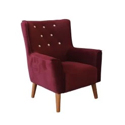 Fauteuil Dennis - Bordeaux