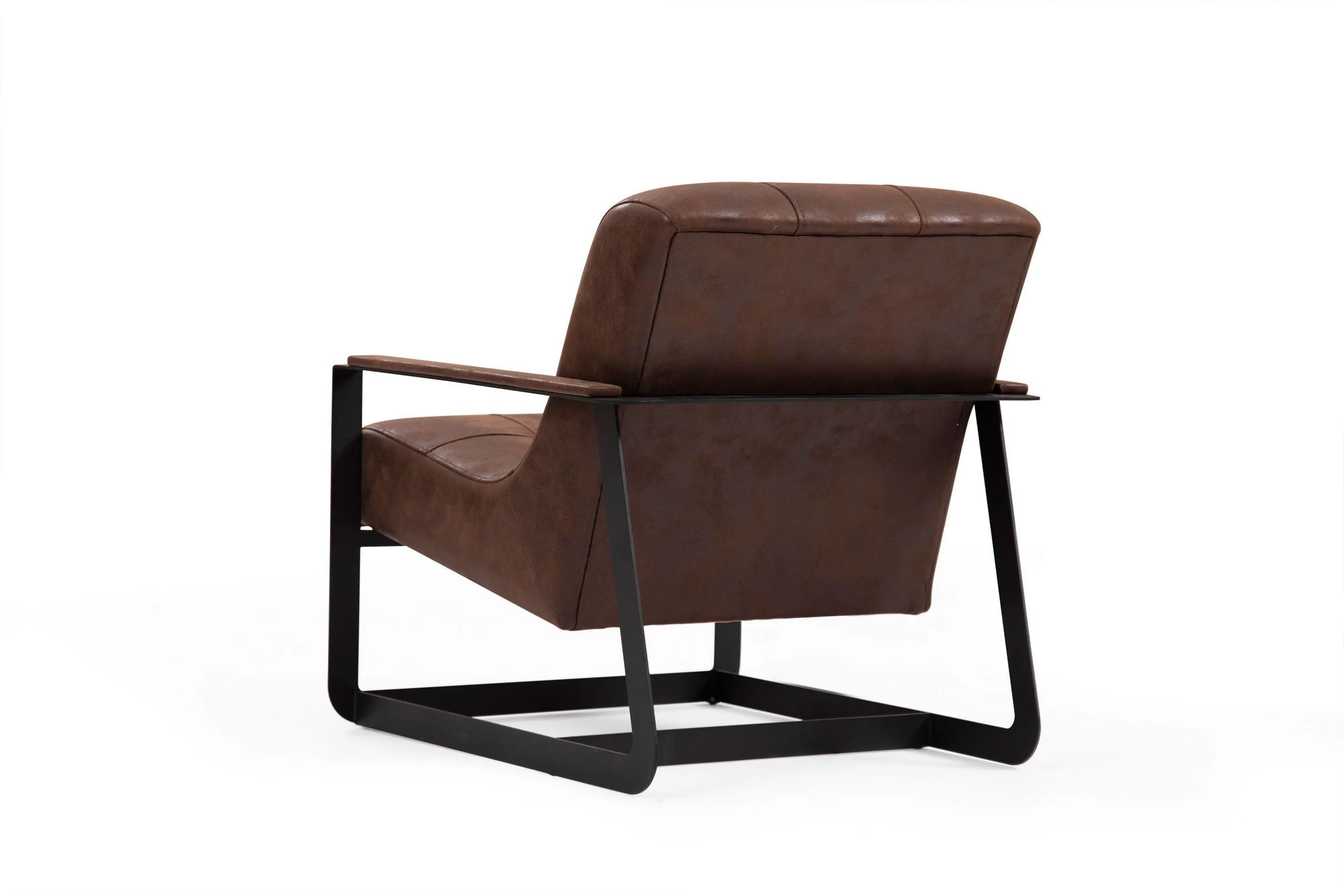 Artie Wing Chair | Beukenhouten Frame | Polyester | Bruin 4 Artie Wing Chair | Beukenhouten Frame | Polyester | Bruin - Afbeelding 4