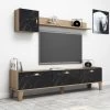 Tv-meubel Almaren | 178cm Breedte | 100% Melamine | Eiken Marmer
