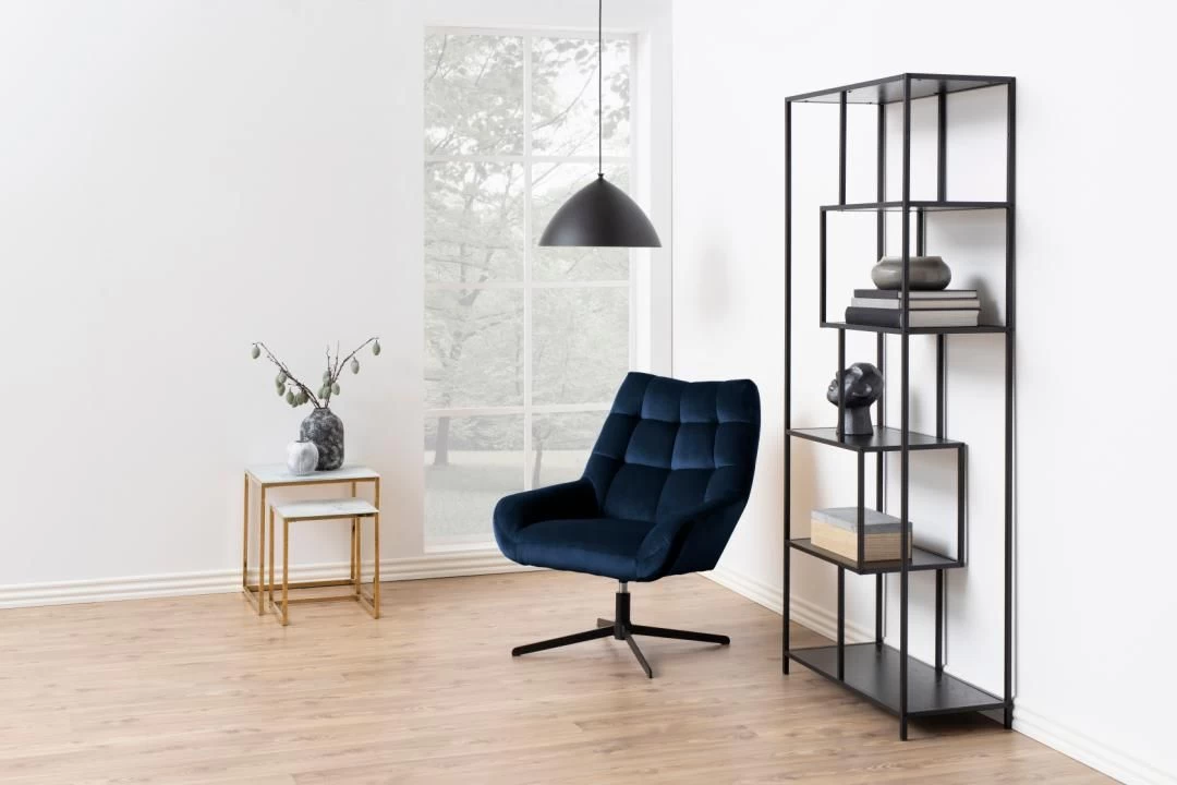 Set Van 2 Vierkante Bijzettafels Anika - Wit Marmer/ Goud 6 Set Van 2 Vierkante Bijzettafels Anika - Wit Marmer/ Goud - Afbeelding 6