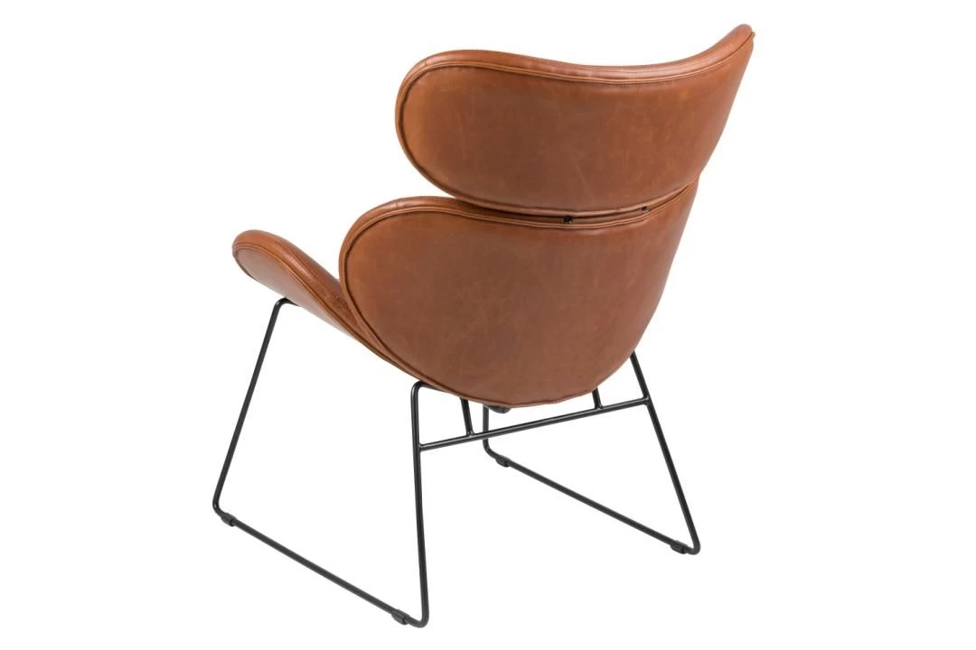 Fauteuil Cazari - Bruin/zwart 3 Fauteuil Cazari - Bruin/zwart - Afbeelding 3