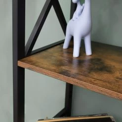 Rek Gerrit 3 Legplanken - Rustiek Bruin/zwart 11 Rek Gerrit 3 Legplanken - Rustiek Bruin/zwart -Collectie Woonkamermeubels 5 0a68