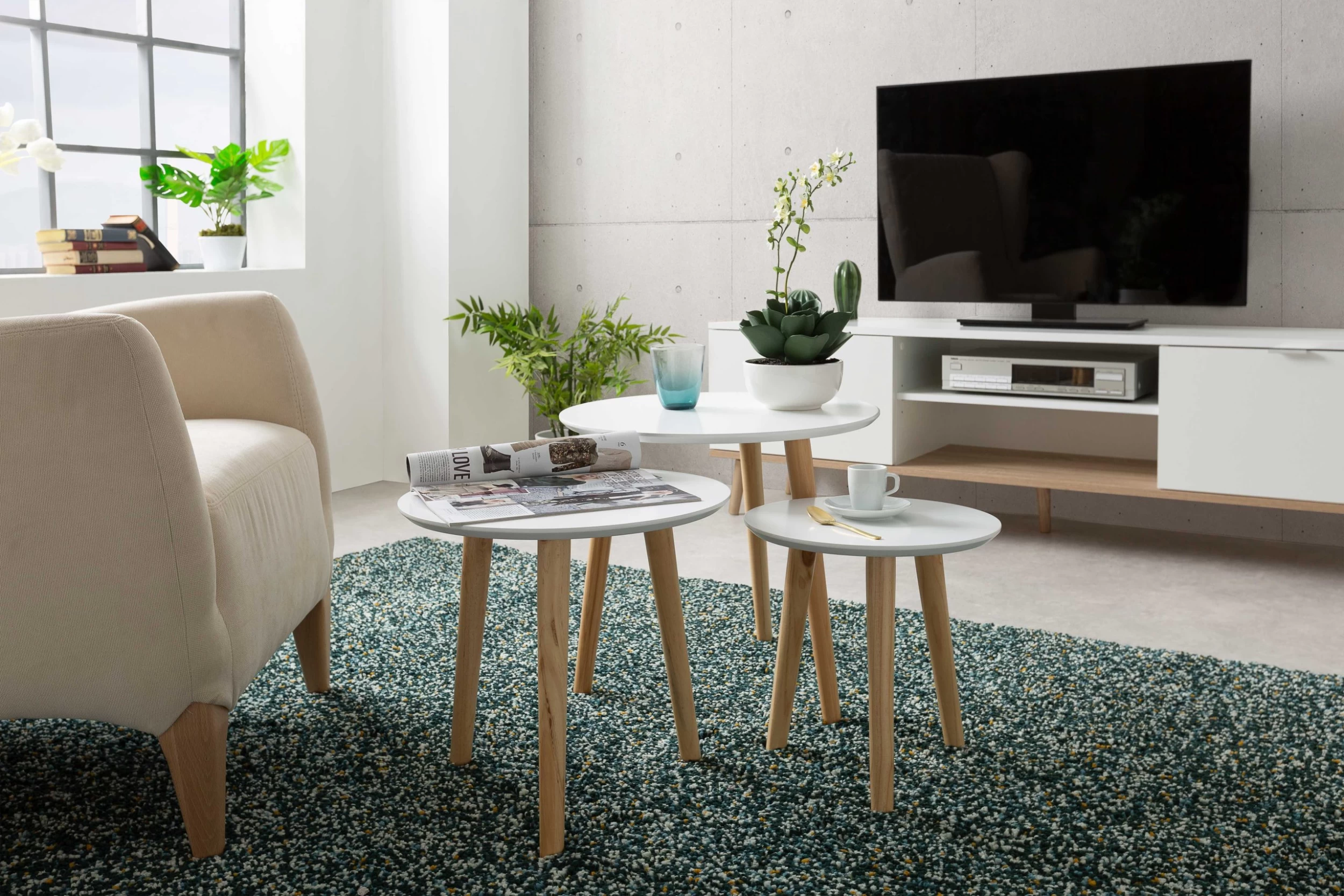 Set Van 3 Bijzettafels Imola 8 Set Van 3 Bijzettafels Imola - Afbeelding 8