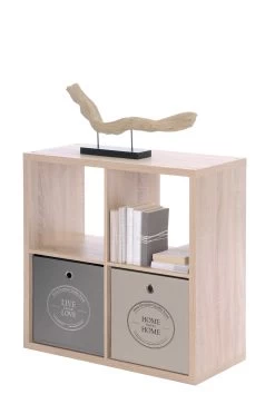 Opbergkast Max 4 Vakken - Eik