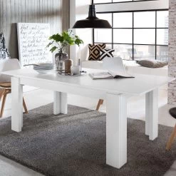 Eettafel Universal | Verlengbaar | 160 X 90 X 77 Cm | Wit