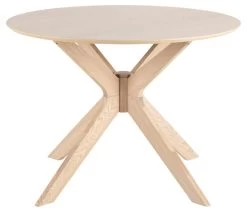 Eettafel Ducci ø105cm - Witte Eik