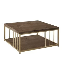 Houten Mode Melamine Salontafel, Walnoot Goud 8 Houten Mode Melamine Salontafel, Walnoot Goud -Collectie Woonkamermeubels 618BLY1135 20 205 b50b