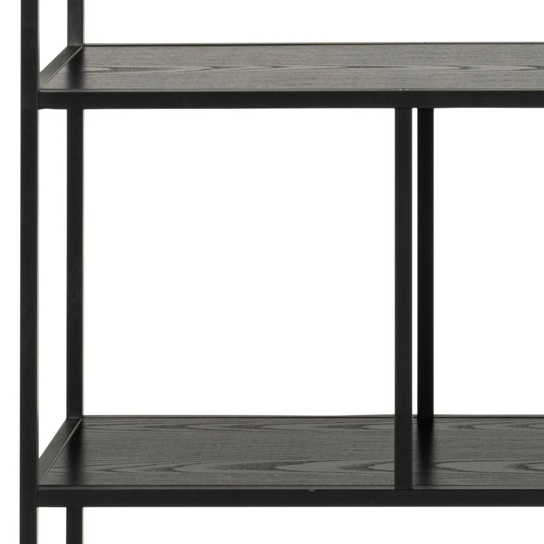 Rek Dover 135cm 4 Legplanken - Zwart 3 Rek Dover 135cm 4 Legplanken - Zwart - Afbeelding 3