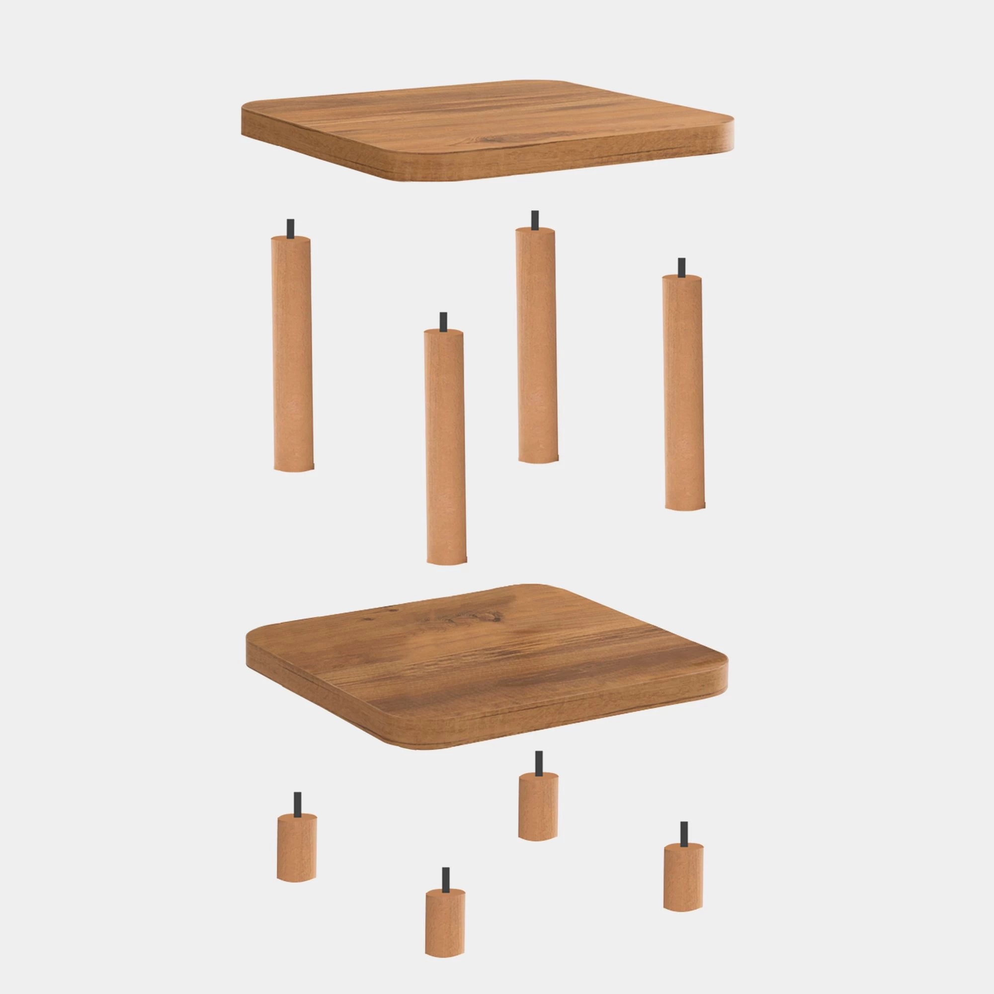 Bijzettafel Dora | Melamine Coating | 25 Mm Dik | Atlantisch Grenen 5 Bijzettafel Dora | Melamine Coating | 25 Mm Dik | Atlantisch Grenen - Afbeelding 5