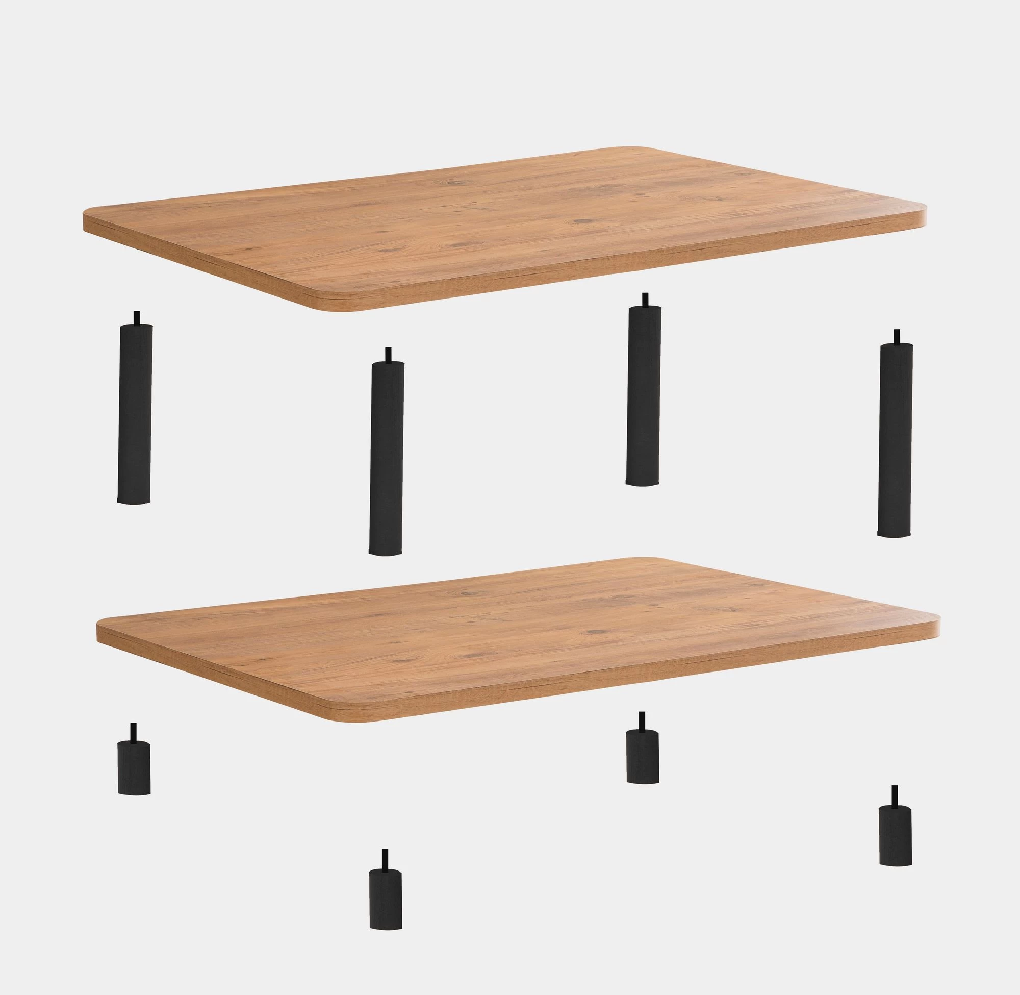 Dora Salontafel | 100% Melamine | 25mm Dikte | Zwart Atlantic Pine 5 Dora Salontafel | 100% Melamine | 25mm Dikte | Zwart Atlantic Pine - Afbeelding 5