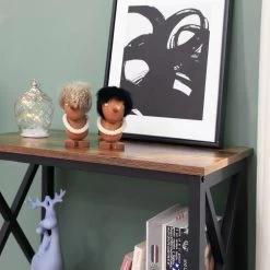 Rek Gerrit 3 Legplanken - Rustiek Bruin/zwart 12 Rek Gerrit 3 Legplanken - Rustiek Bruin/zwart -Collectie Woonkamermeubels 6 be71