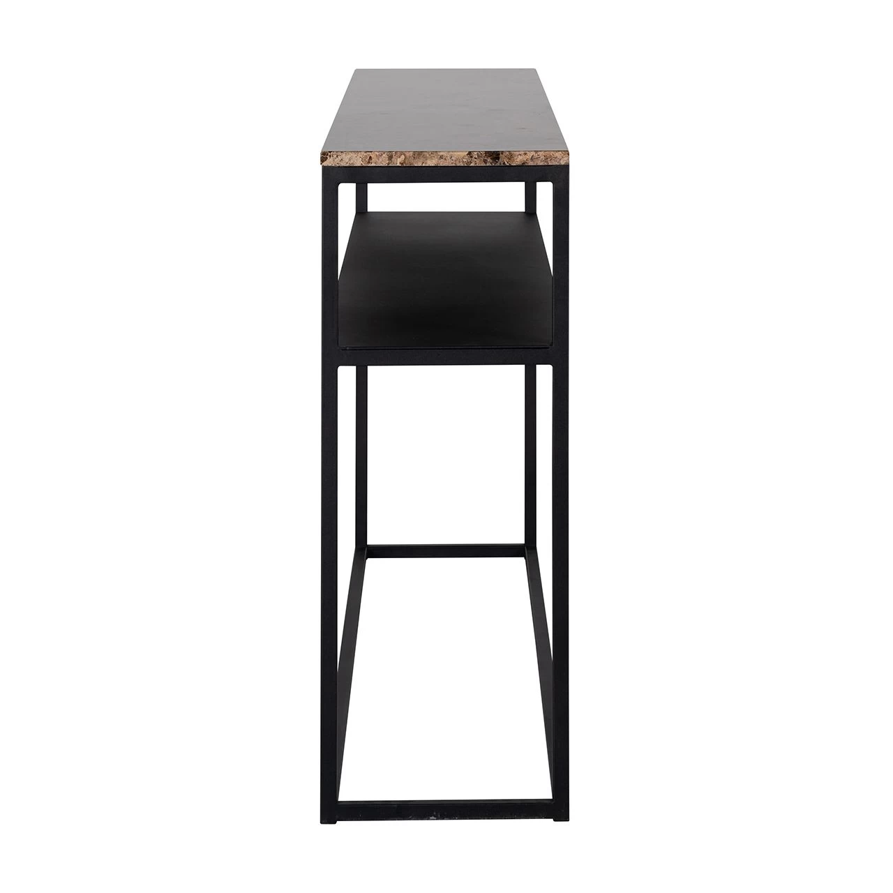 RICHMOND Sidetable Orry 140x30cm - Bruin/zwart 4 RICHMOND Sidetable Orry 140x30cm - Bruin/zwart - Afbeelding 4