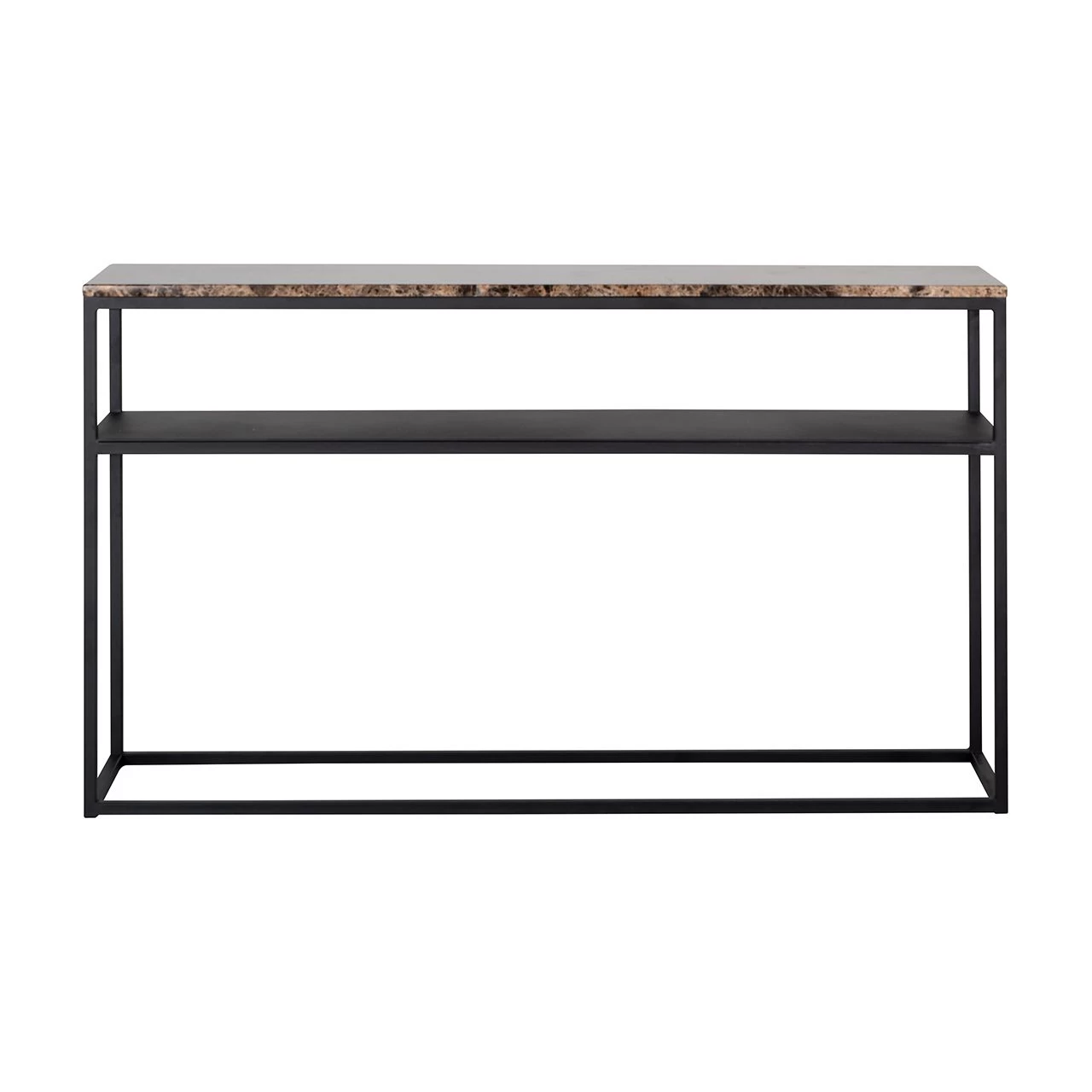 RICHMOND Sidetable Orry 140x30cm - Bruin/zwart 3 RICHMOND Sidetable Orry 140x30cm - Bruin/zwart - Afbeelding 3