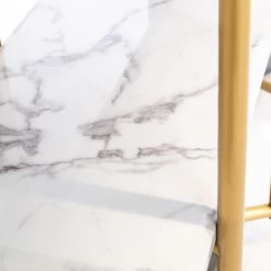 RICHMOND Wandkast Lagrange 165cm 3 Legplanken - Goud/wit -Collectie Woonkamermeubels 7257 9 1bc5