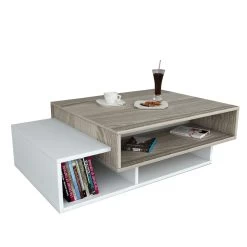 Witte Cordoba Salontafel | Houten Kunst | 18mm Dikte | Extra Opbergruimte -Collectie Woonkamermeubels 731WAT2811 20 203 f879