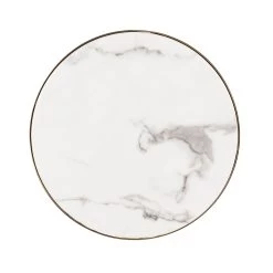 RICHMOND Bijzettafel Odis ø45cm - Wit/goud/zwart -Collectie Woonkamermeubels 7360 4 ce50