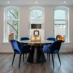 RICHMOND Eettafel Odis ø140cm - Wit/goud/zwart -Collectie Woonkamermeubels 7362 S4482 BLUE LB 0073 SETTING1 LowRes 68b5