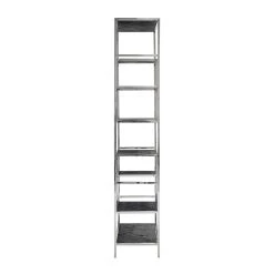 RICHMOND Wandrek Bony | 80 X 40 X 210 Cm | Zilver En Zwart -Collectie Woonkamermeubels 7409 2 6239