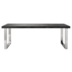 RICHMOND Eettafel Bony 220x100cm Visgraatmotief - Zwart/zilver 20 RICHMOND Eettafel Bony 220x100cm Visgraatmotief - Zwart/zilver -Collectie Woonkamermeubels 7419 5 6f4b