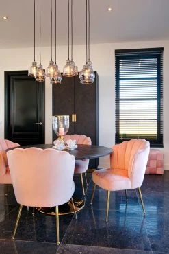 RICHMOND Eettafel Bony Ø140cm Visgraatmotief - Zwart/goud 11 RICHMOND Eettafel Bony Ø140cm Visgraatmotief - Zwart/goud -Collectie Woonkamermeubels 7438 7441 S4445 10 04fc