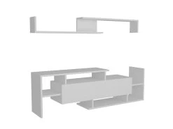 Woody Fashion TV-meubel | 100% Melamine Gecoat | 18mm Dikte | Breedte: 153 | Witte Kleur -Collectie Woonkamermeubels 745DCD3017 20 204 39c9